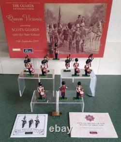 W. Britains 00214 Scots Guards Band Of The Pipes And Drums 1899 Set Boxed + Coa