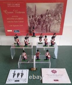 W. Britains 00214 Scots Guards Band Of The Pipes And Drums 1899 Set Boxed + Coa