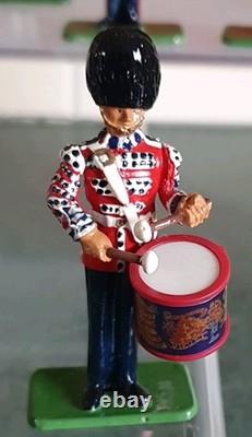 W. Britains 00214 Scots Guards Band Of The Pipes And Drums 1899 Set Boxed + Coa