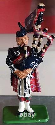 W. Britains 00214 Scots Guards Band Of The Pipes And Drums 1899 Set Boxed + Coa