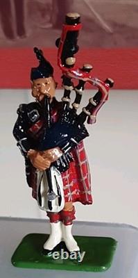 W. Britains 00214 Scots Guards Band Of The Pipes And Drums 1899 Set Boxed + Coa