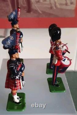 W. Britains 00214 Scots Guards Band Of The Pipes And Drums 1899 Set Boxed + Coa