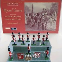 W. Britains 00215 Scots Guards Colour Party In State Dress 1899 Set Boxed + Coa