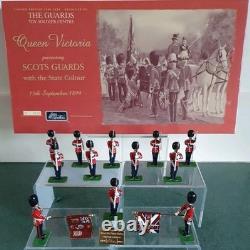 W. Britains 00215 Scots Guards Colour Party In State Dress 1899 Set Boxed + Coa