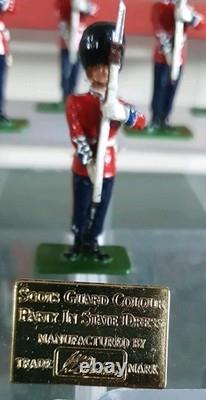 W. Britains 00215 Scots Guards Colour Party In State Dress 1899 Set Boxed + Coa