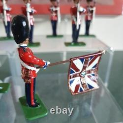 W. Britains 00215 Scots Guards Colour Party In State Dress 1899 Set Boxed + Coa