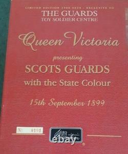 W. Britains 00215 Scots Guards Colour Party In State Dress 1899 Set Boxed + Coa