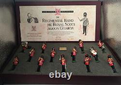 W Britains #0595 Of 2000 The Regtl Band Of The Royal Scots Dragoon Guards Boxed