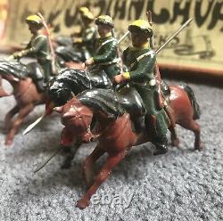 W Britains #136 Imperial Russian Cossacks w Lances at Gallop WHISSTOCK BOX