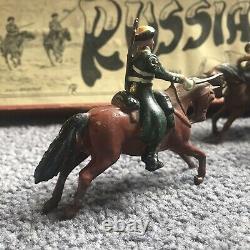 W Britains #136 Imperial Russian Cossacks w Lances at Gallop WHISSTOCK BOX