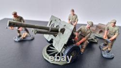 W. Britains 17587 British Infantry 25LB Field Artillery Cannon Gun with Crew