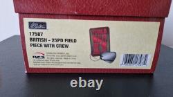 W. Britains 17587 British Infantry 25LB Field Artillery Cannon Gun with Crew