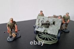 W. Britains 17587 British Infantry 25LB Field Artillery Cannon Gun with Crew
