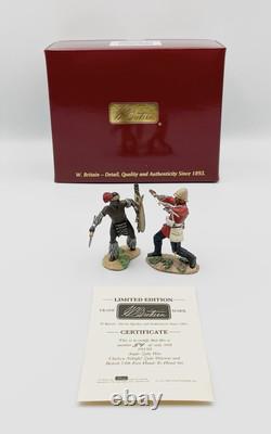 W Britains 20199 Ukulwa Nokufa Zulu Warrior British 24th Foot Hand-To-Hand MIB