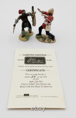 W Britains 20199 Ukulwa Nokufa Zulu Warrior British 24th Foot Hand-To-Hand MIB