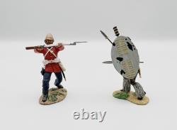 W Britains 20199 Ukulwa Nokufa Zulu Warrior British 24th Foot Hand-To-Hand MIB