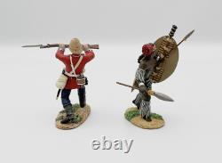 W Britains 20199 Ukulwa Nokufa Zulu Warrior British 24th Foot Hand-To-Hand MIB