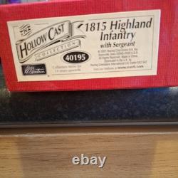 W Britains 40195 1815 Highland Infantry & Sargeant The Hollow Cast Collection