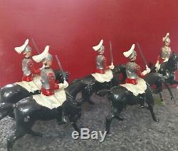 W Britains 50 Lifeguards 4th Hussars 10 Pieces, Double Box Lovely