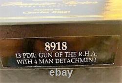 W Britains Metal Toy Soldiers 13 PDR Gun R. H. A. 4 Man Detachment Set 8918