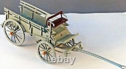 W Britains Metal Toy Soldiers Horse Drawn G. S. Wagon 4 Man A. S. C Team 8920