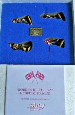 W Britains Metal Toy Soldiers The Rorke's Drift Hospital Diorama Set 00143