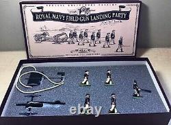 W Britains Metal Toy Soldiers The Royal Navy Field Gun Landing Party 8898