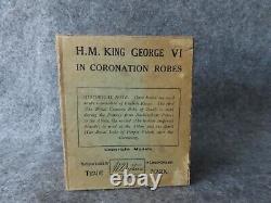 W. Britains No1472 HM King George VI in Coronation Robes Gilt Finish Lead Figure