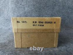 W. Britains No1472 HM King George VI in Coronation Robes Gilt Finish Lead Figure