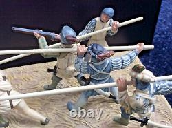 W Britains Pavia 1525 Diorama. No. 40291. Nine piece set inclusive of base