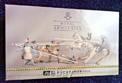 W Britains Pavia 1525 Diorama. No. 40291. Nine piece set inclusive of base