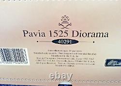 W Britains Pavia 1525 Diorama. No. 40291. Nine piece set inclusive of base