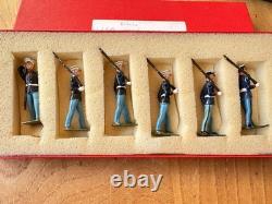 W Britains Post War 1948 Set 228 U. S. Marines with White Caps Original Paint