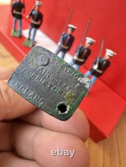 W Britains Post War 1948 Set 228 U. S. Marines with White Caps Original Paint