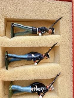 W Britains Post War 1948 Set 228 U. S. Marines with White Caps Original Paint