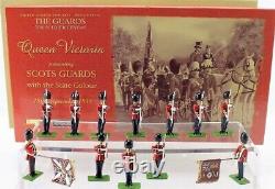 W Britains Soldiers Queen Victoria Scots Guards & State Colours 1500 00215