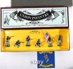 W Britains Toy Soldiers 8852 American Civil War Union Infantry Set Boxed J3