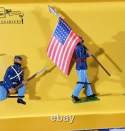 W Britains Toy Soldiers 8852 American Civil War Union Infantry Set Boxed J3