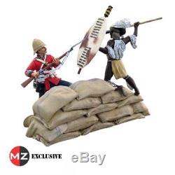 W Britains Zulu War 20025 Cold Steel Warrior/british 3 Piece Set (uv1)