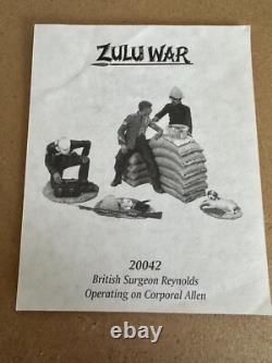W Britains Zulu War, 20042 British Surgeon Reynolds Operating on Corporal Allen