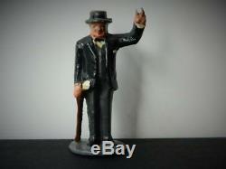 Wend-al Unbreakable Toys Solid Aluminium Winston Churchill Vintage 1948 V Rare