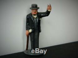 Wend-al Unbreakable Toys Solid Aluminium Winston Churchill Vintage 1948 V Rare