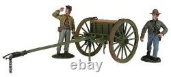 William Britain 31293 Confederate Light Artillery Limber Set with Two Man Crew
