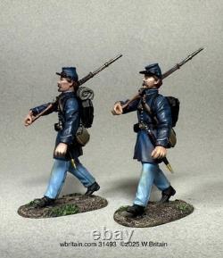William Britain 31493 ACW Union Forever Two Union Infantry Marching