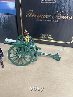 William Britain Premier 8927 Royal Horse Artillery + 13 PDR Gun 5 Piece Set MINT