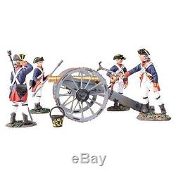 William Britains British Royal Artillery 6 Pound Gun with 4 Men 16015 New Boxed