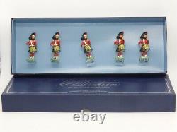 William Britains Ceremonial Black Watch Side Drummers Set of 5