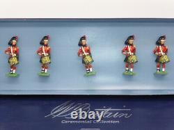 William Britains Ceremonial Black Watch Side Drummers Set of 5