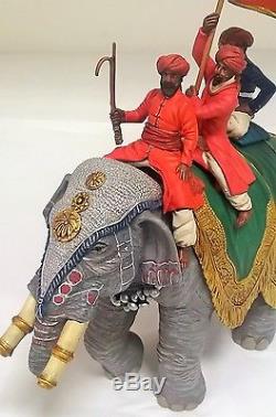 William Britains Dehli Durbar Jaipur Elephant with Standard Bearers Set 22000
