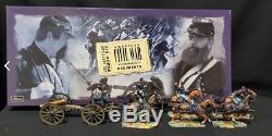 Wm Britain American CIVIL War 6 Horse 6 Man Artillery Set #17379 New In Box Nib